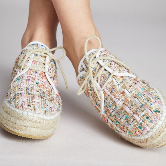 Anthropologie Shoes - Anthropologie tweed lace-up espadrille sneakers